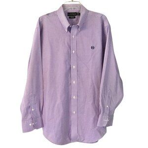 Lauren Ralph Lauren Shirt 18 34/35 Classic Fit Non Iron Purple